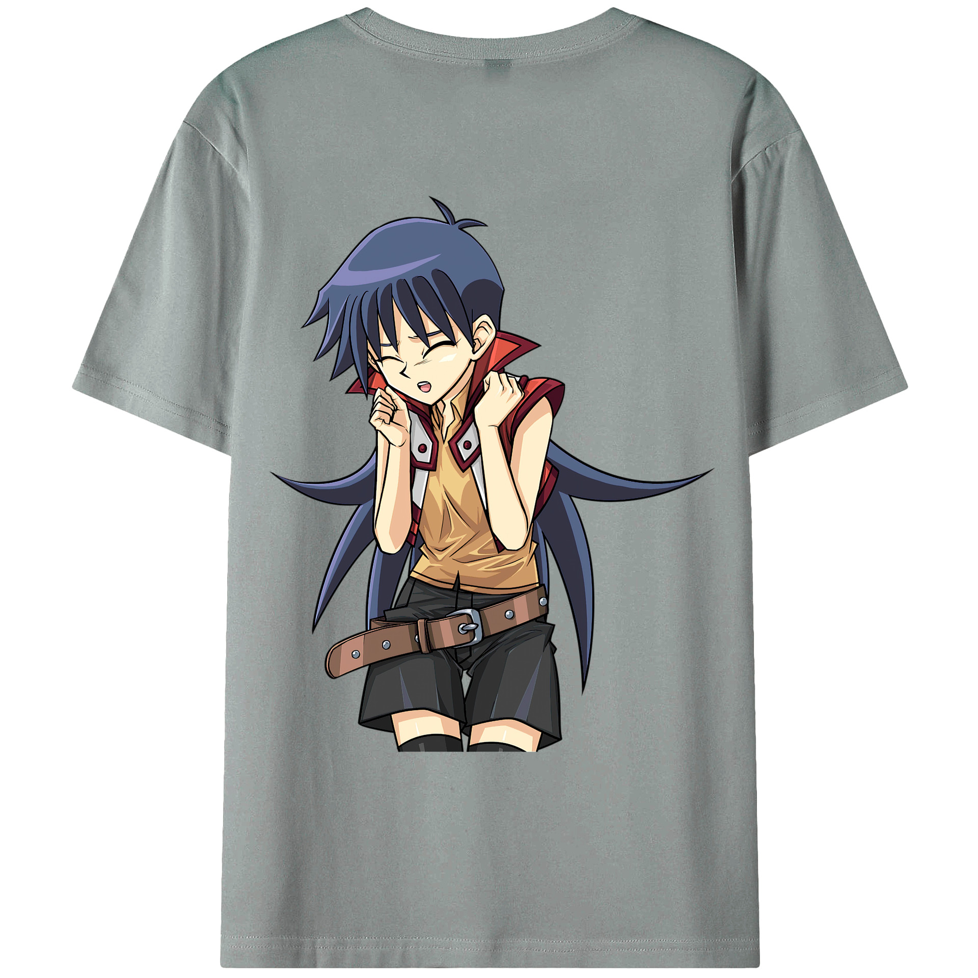 （画像用） 遊☆戯☆王 Yu-Gi-Oh! 綿100％ メンズ半袖Tシャツ（バックプリント） 通気性